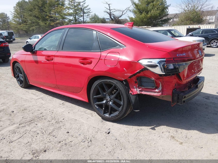2023 Honda Civic VIN 2HGFE2F56PH543533 IAAI salvage auction — REAR END, Salvage (New Jersey), sold $8,850 on 2026-08-22 (photo 3)