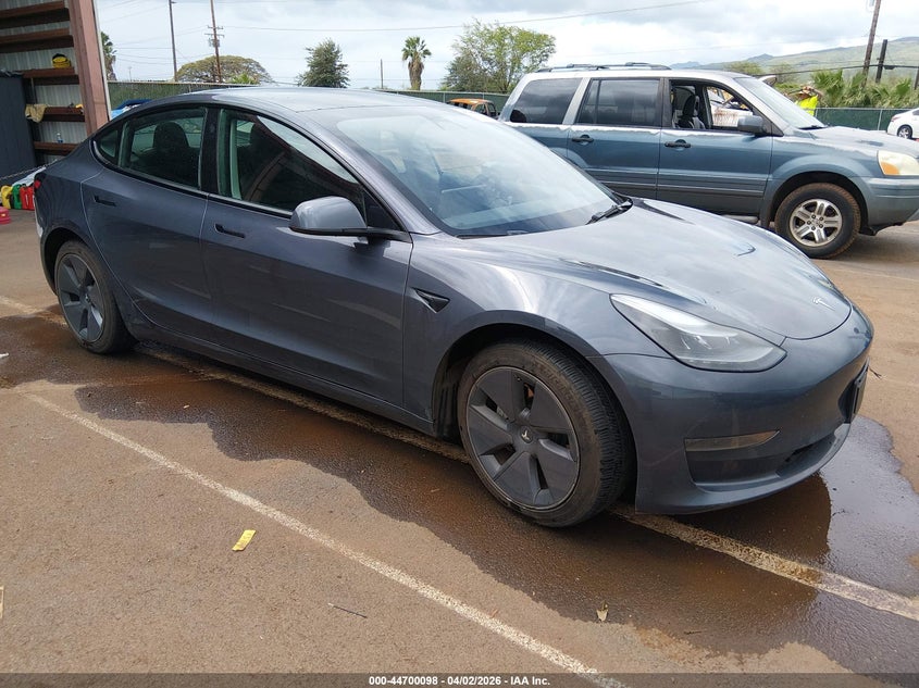 2023 Tesla Model 3 VIN 5YJ3E1EA3PF623985 IAAI salvage auction — WATER/FLOOD, Wait Title, sold $2,550 on 2026-08-25 (photo 1)