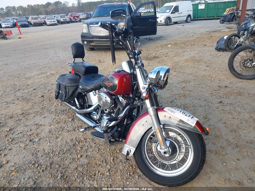 2007 Harley-davidson Softail VIN 1HD1BW5137Y052025 IAAI salvage auction — LEFT FRONT, Salvage (North Carolina), sold $1,700 on 2026-07-08 (photo 1)