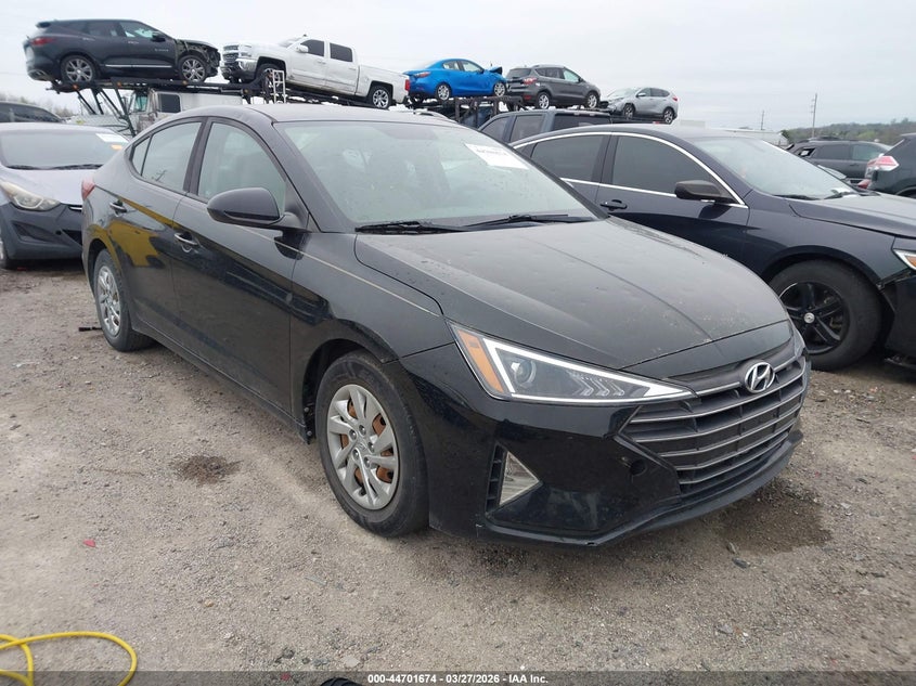 2019 Hyundai Elantra VIN KMHD74LF0KU759873 IAAI salvage auction — HAIL, Clear (Oklahoma), sold $3,150 on 2026-07-07 (photo 1)