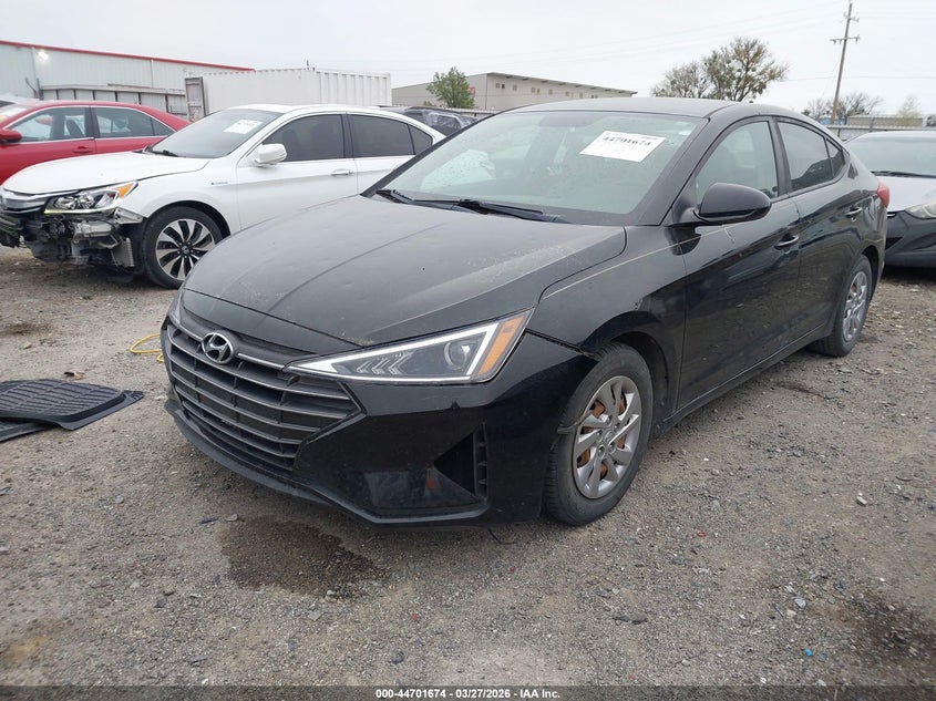 2019 Hyundai Elantra VIN KMHD74LF0KU759873 IAAI salvage auction — HAIL, Clear (Oklahoma), sold $3,150 on 2026-07-07 (photo 2)