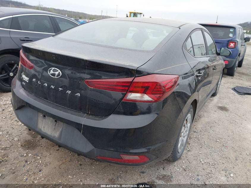 2019 Hyundai Elantra VIN KMHD74LF0KU759873 IAAI salvage auction — HAIL, Clear (Oklahoma), sold $3,150 on 2026-07-07 (photo 4)