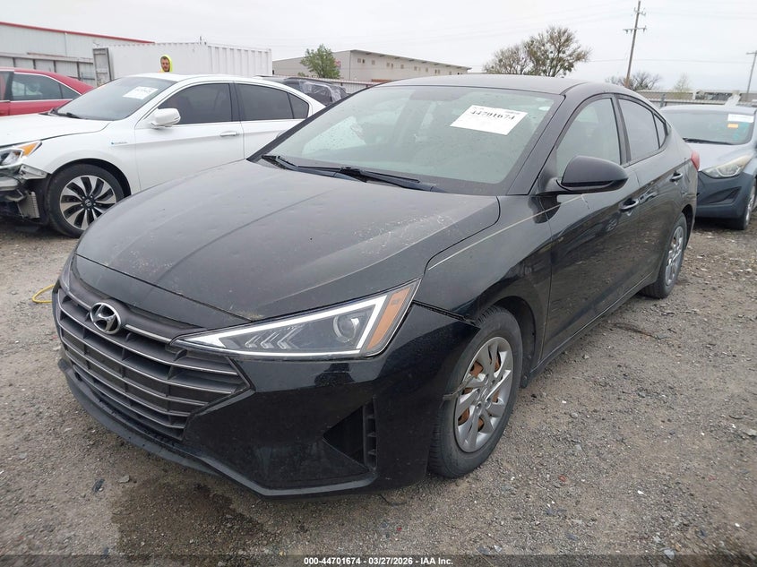 2019 Hyundai Elantra VIN KMHD74LF0KU759873 IAAI salvage auction — HAIL, Clear (Oklahoma), sold $3,150 on 2026-07-07 (photo 6)