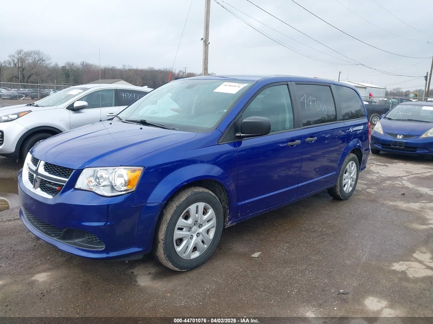 2019 Dodge Caravan VIN 2C4RDGBG3KR615603 IAAI salvage auction — RIGHT FRONT, Salvage (Indiana), sold $25 on 2026-06-30 (photo 2)