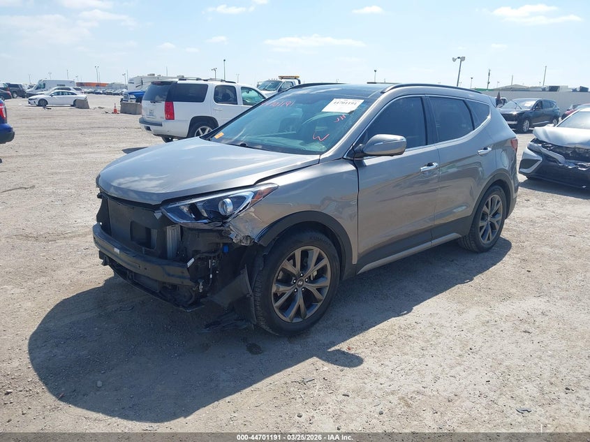 2018 Hyundai Santa fe VIN 5XYZW4LAXJG515391 IAAI salvage auction — RIGHT FRONT, Wait Title, sold $4,950 on 2026-07-12 (photo 2)