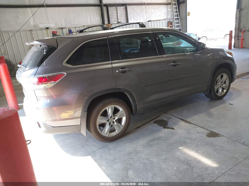 2015 Toyota Highlander VIN 5TDDKRFH5FS124297 IAAI salvage auction — RIGHT REAR, Clear (Missouri), sold $7,350 on 2026-07-20 (photo 4)