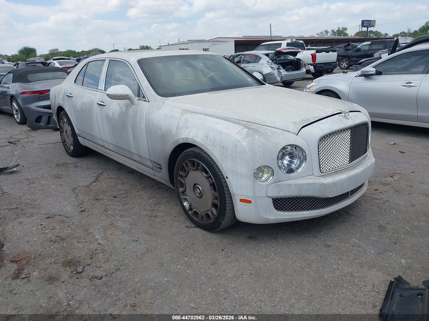 2014 Bentley Mulsanne VIN SCBBB7ZH7EC018752 IAAI salvage auction — LEFT SIDE, Wait Title, sold $34,900 on 2026-09-23 (photo 1)