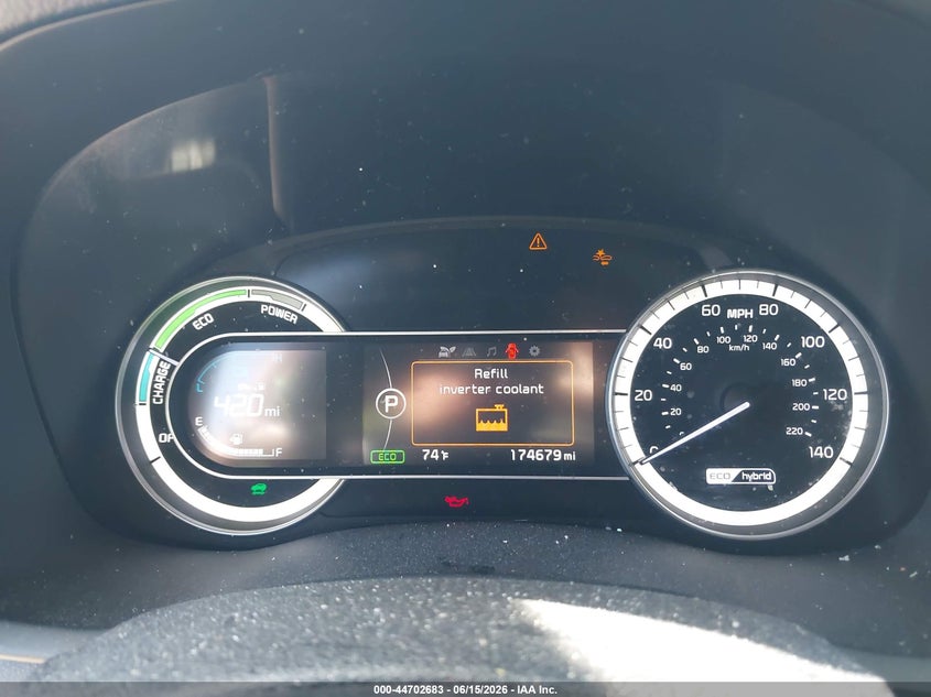 2018 Kia Niro VIN KNDCB3LC0J5210018 IAAI salvage auction — MECHANICAL, Salvage (Illinois), sold $625 on 2026-07-09 (photo 7)