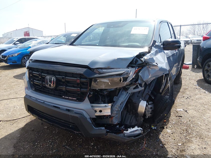 2025 Honda Ridgeline VIN 5FPYK3F88SB005910 IAAI salvage auction — LEFT FRONT, Wait Title, sold $11,900 on 2026-07-22 (photo 2)