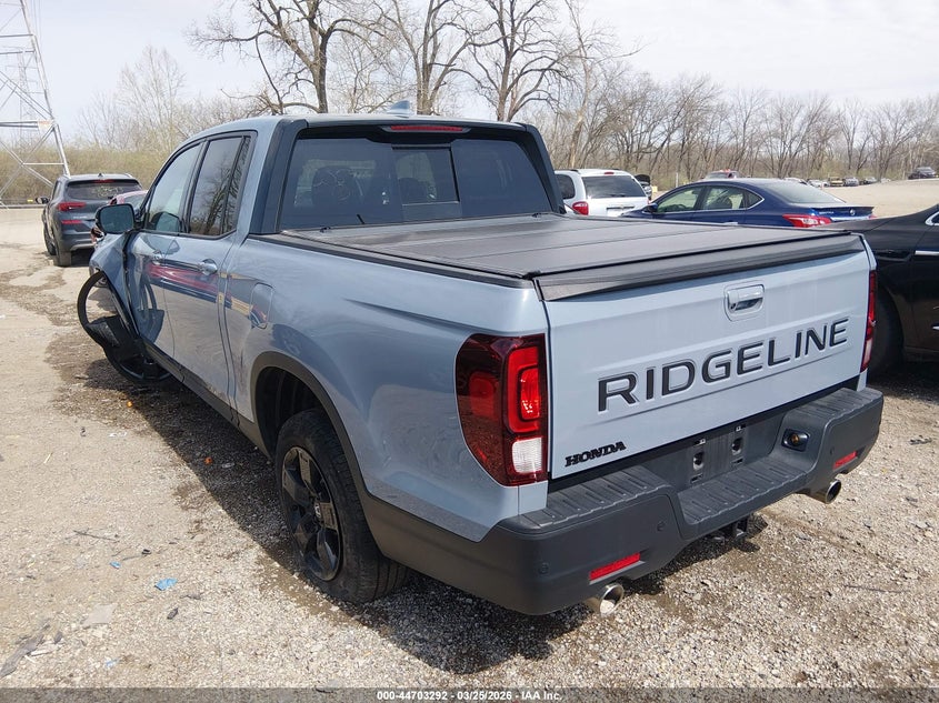 2025 Honda Ridgeline VIN 5FPYK3F88SB005910 IAAI salvage auction — LEFT FRONT, Wait Title, sold $11,900 on 2026-07-22 (photo 3)