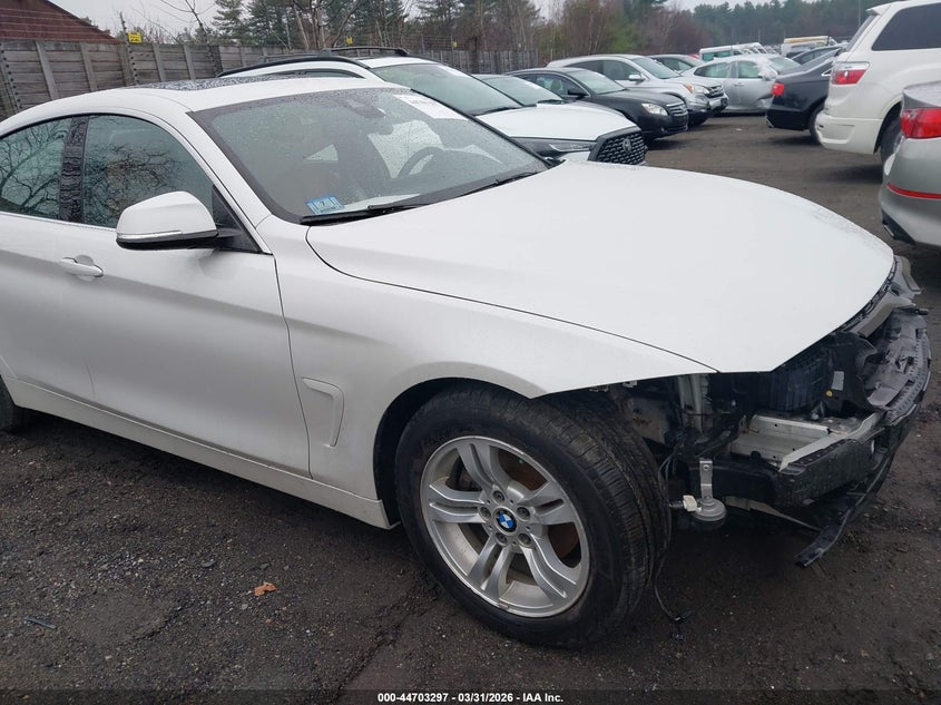 2018 BMW 4er VIN WBA4J3C50JBL03631 IAAI salvage auction — FRONT END, Clear (Massachusetts), sold $2,750 on 2026-07-10 (photo 1)