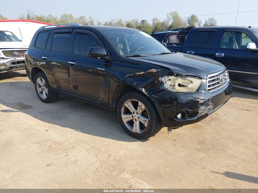 2009 Toyota Highlander VIN JTEDS42A992084826 IAAI salvage auction — RIGHT FRONT, Salvage (Mississippi), sold $3,150 on 2026-07-09 (photo 6)