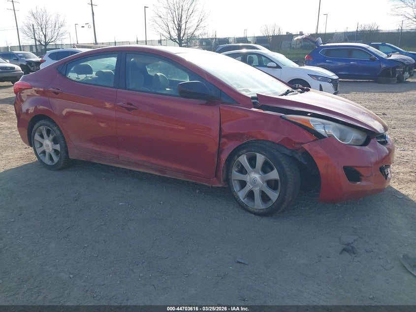 2012 Hyundai Elantra VIN KMHDH4AE7CU466593 IAAI salvage auction — FRONT END, Salvage (Pennsylvania), sold $225 on 2026-07-10 (photo 1)