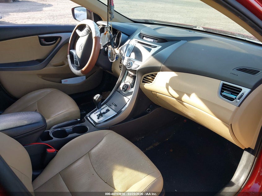 2012 Hyundai Elantra VIN KMHDH4AE7CU466593 IAAI salvage auction — FRONT END, Salvage (Pennsylvania), sold $225 on 2026-07-10 (photo 5)