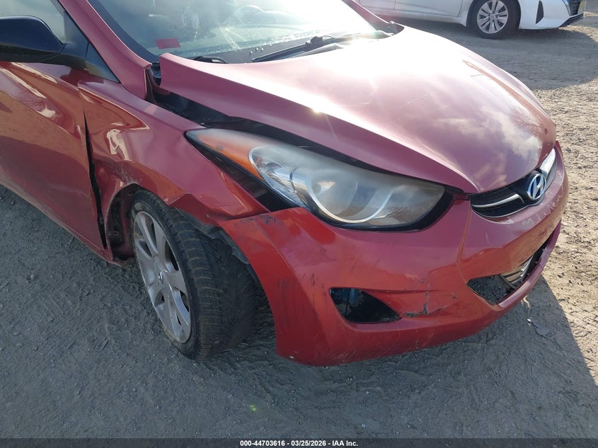 2012 Hyundai Elantra VIN KMHDH4AE7CU466593 IAAI salvage auction — FRONT END, Salvage (Pennsylvania), sold $225 on 2026-07-10 (photo 6)