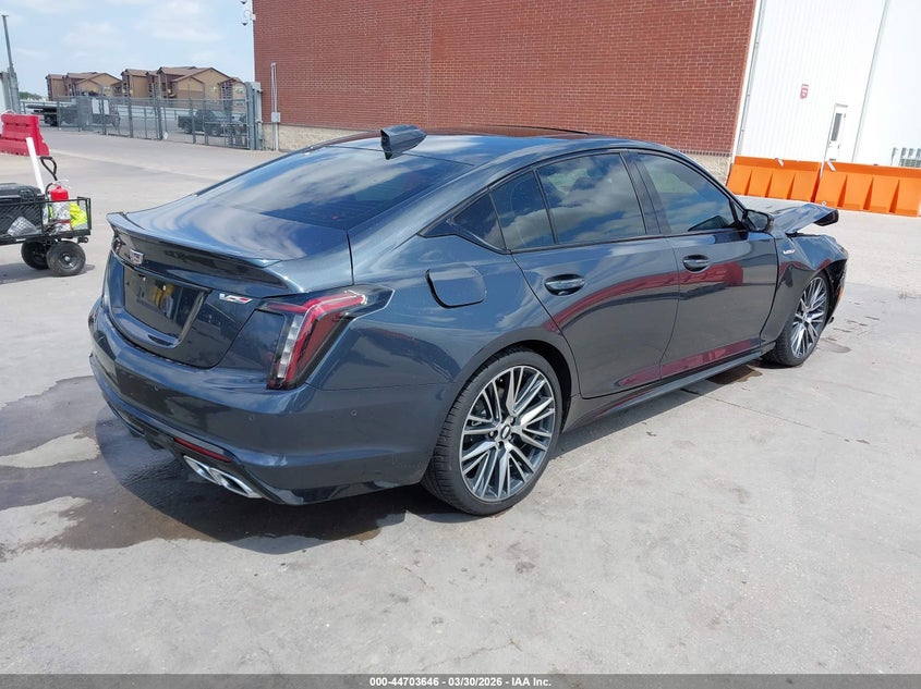 2025 Cadillac Ct5-v VIN 1G6DR5RW3S0119582 IAAI salvage auction — FRONT END, Original (Texas), sold $23,500 on 2026-07-22 (photo 4)