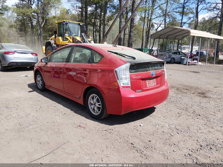 2010 Toyota Prius VIN JTDKN3DU4A0116568 IAAI salvage auction — RIGHT REAR, Clear (Virginia), sold $1,725 on 2026-07-07 (photo 3)