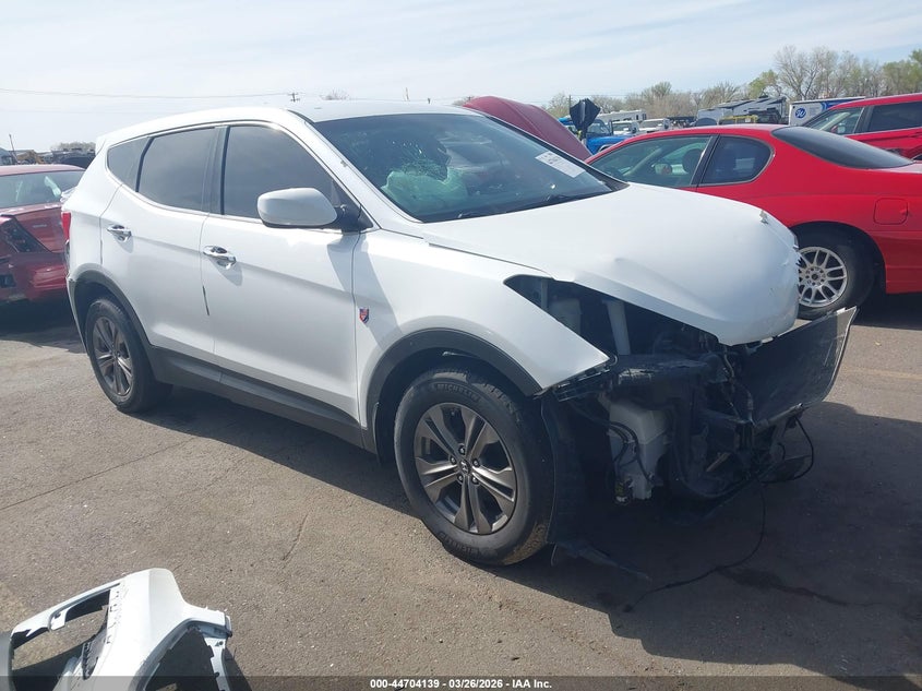 2015 Hyundai Santa fe VIN 5XYZT3LB6FG272472 IAAI salvage auction — FRONT & REAR, Wait Title, sold $475 on 2026-07-16 (photo 1)