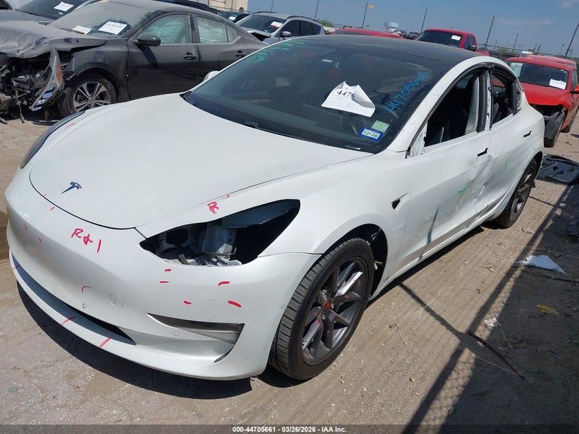 2021 Tesla Model 3 VIN 5YJ3E1EB9MF032578 IAAI salvage auction — LEFT SIDE, Original (Texas), sold $7,000 on 2026-07-30 (photo 6)
