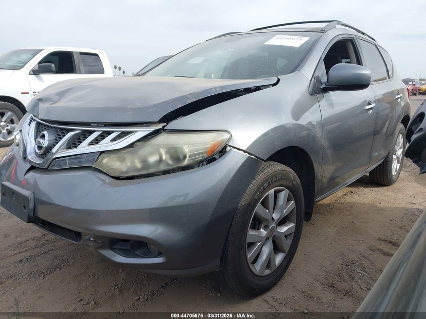 2014 Nissan Murano VIN JN8AZ1MU0EW415129 IAAI salvage auction — LEFT FRONT, Wait Title, sold $1,000 on 2026-07-07 (photo 2)