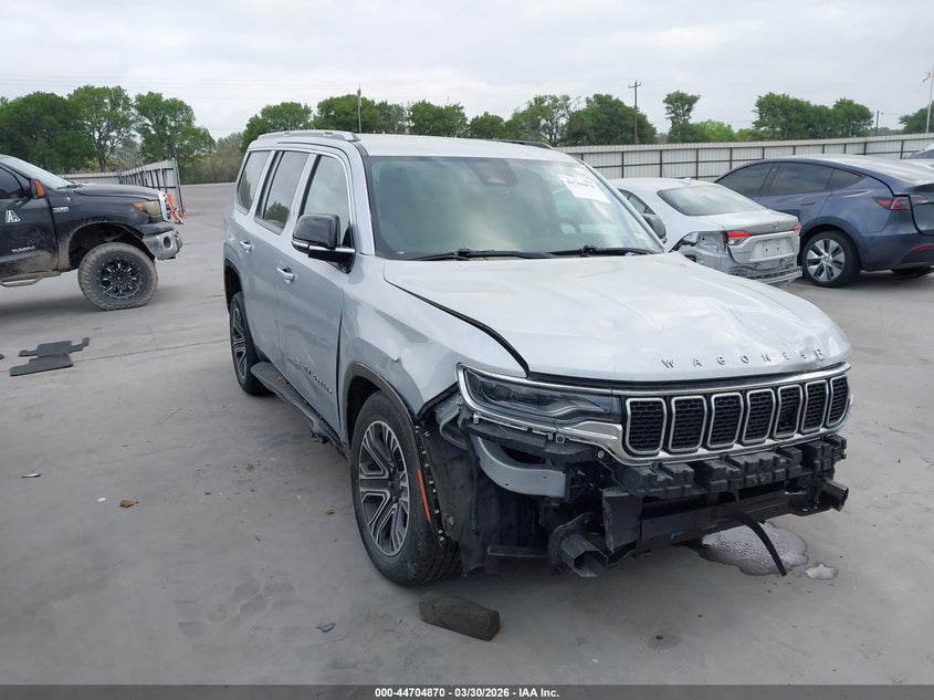 2024 Jeep Grand wagoneer VIN 1C4SJVBP4RS120835 IAAI salvage auction — LEFT FRONT, Salvage (Texas), sold $8,600 on 2026-07-28 (photo 1)