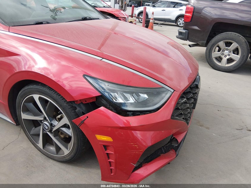 2021 Hyundai Sonata VIN 5NPEJ4J27MH107579 IAAI salvage auction — REAR END, Wait Title, sold $3,150 on 2026-07-28 (photo 6)