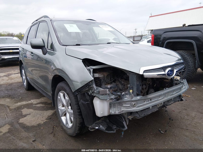 2014 Subaru Forester VIN JF2SJAEC9EH494514 IAAI salvage auction — FRONT END, Clear (Oklahoma), sold $425 on 2026-07-22 (photo 1)