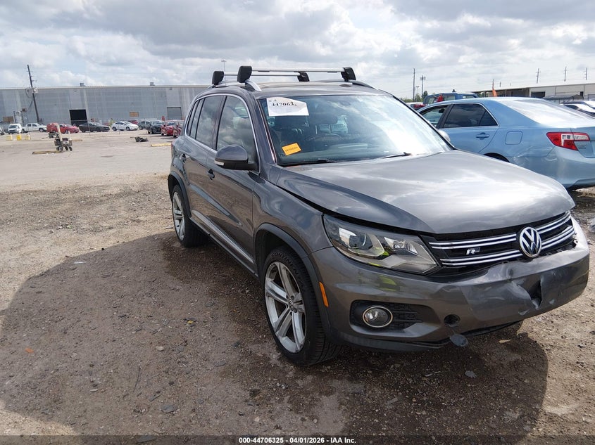 2014 Volkswagen Tiguan VIN WVGBV3AX1EW010480 IAAI salvage auction — FRONT END, Original (Texas), sold $825 on 2026-07-09 (photo 1)