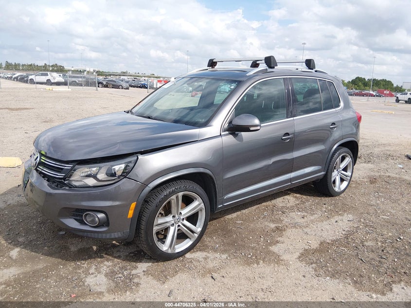 2014 Volkswagen Tiguan VIN WVGBV3AX1EW010480 IAAI salvage auction — FRONT END, Original (Texas), sold $825 on 2026-07-09 (photo 2)