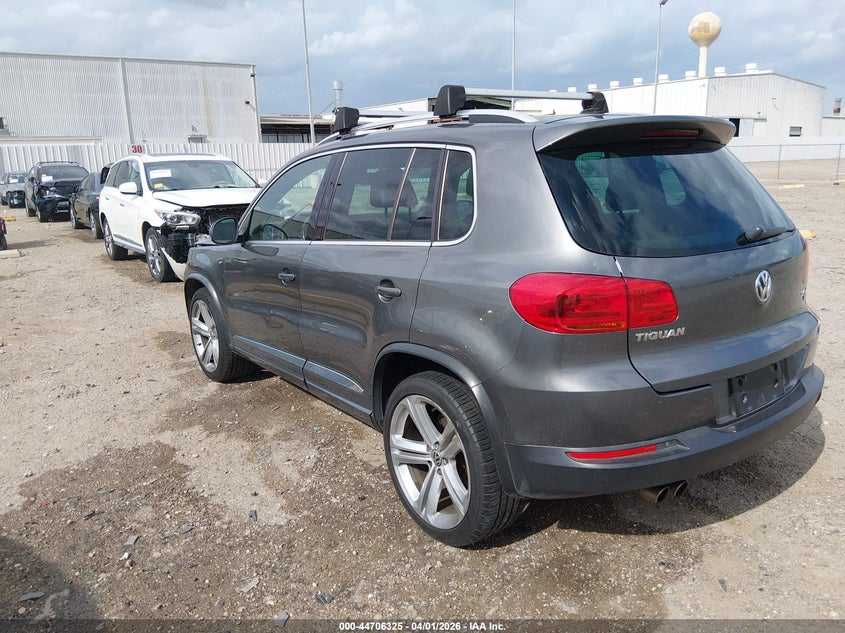 2014 Volkswagen Tiguan VIN WVGBV3AX1EW010480 IAAI salvage auction — FRONT END, Original (Texas), sold $825 on 2026-07-09 (photo 3)