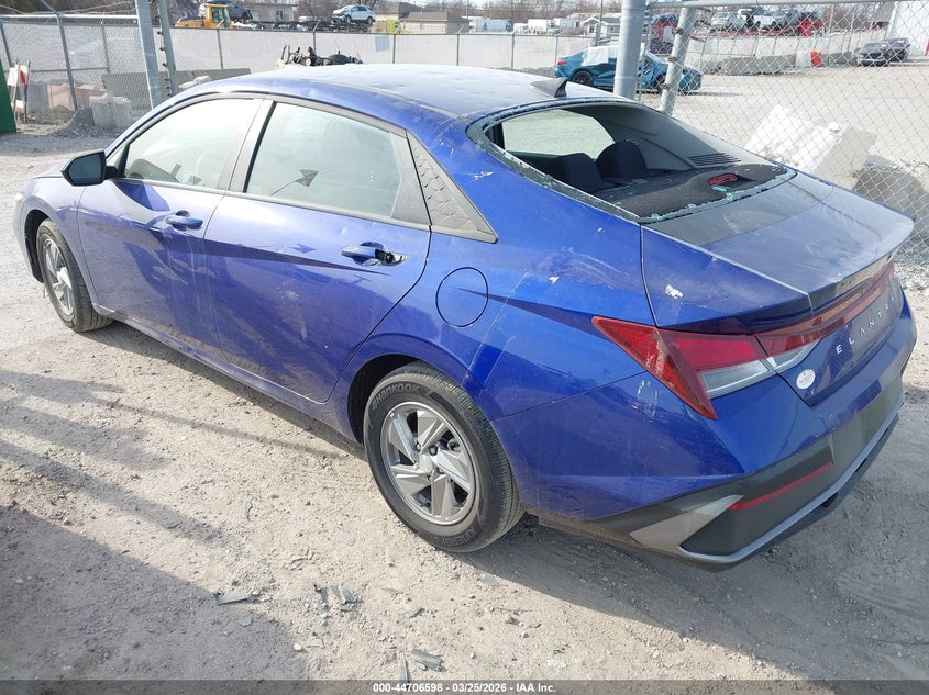 2025 Hyundai Elantra VIN KMHLL4DG7SU991790 IAAI salvage auction — HAIL, Salvage (Illinois), sold $5,500 on 2026-07-07 (photo 3)