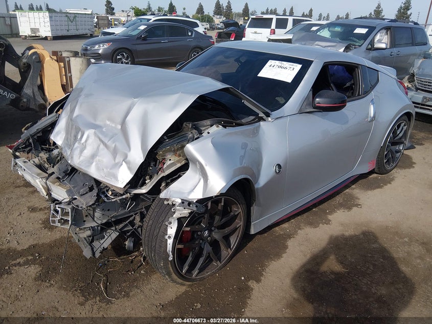2016 Nissan 370z VIN JN1AZ4EH6GM933424 IAAI salvage auction — FRONT END, Salvage (California), sold $725 on 2026-07-21 (photo 2)