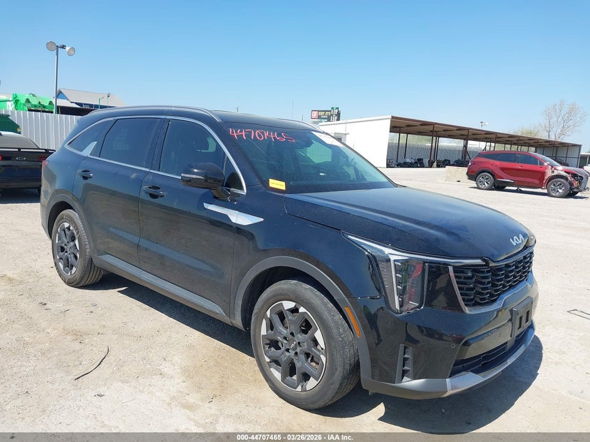 2024 Kia Sorento VIN 5XYRL4JC7RG256061 IAAI salvage auction — FRONT END, Salvage (Texas), sold $9,400 on 2026-08-01 (photo 1)