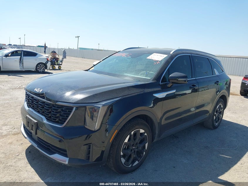 2024 Kia Sorento VIN 5XYRL4JC7RG256061 IAAI salvage auction — FRONT END, Salvage (Texas), sold $9,400 on 2026-08-01 (photo 2)
