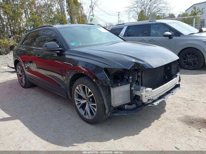 2021 Audi Q8 VIN WA1AVAF14MD007991 IAAI salvage auction — FRONT END, Salvage (Rhode Island), sold $15,100 on 2026-07-28 (photo 1)
