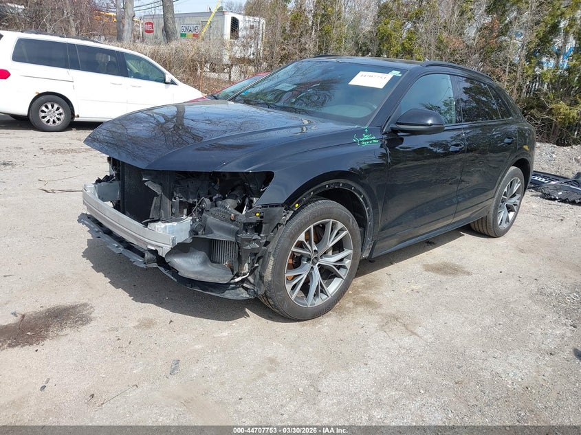 2021 Audi Q8 VIN WA1AVAF14MD007991 IAAI salvage auction — FRONT END, Salvage (Rhode Island), sold $15,100 on 2026-07-28 (photo 2)