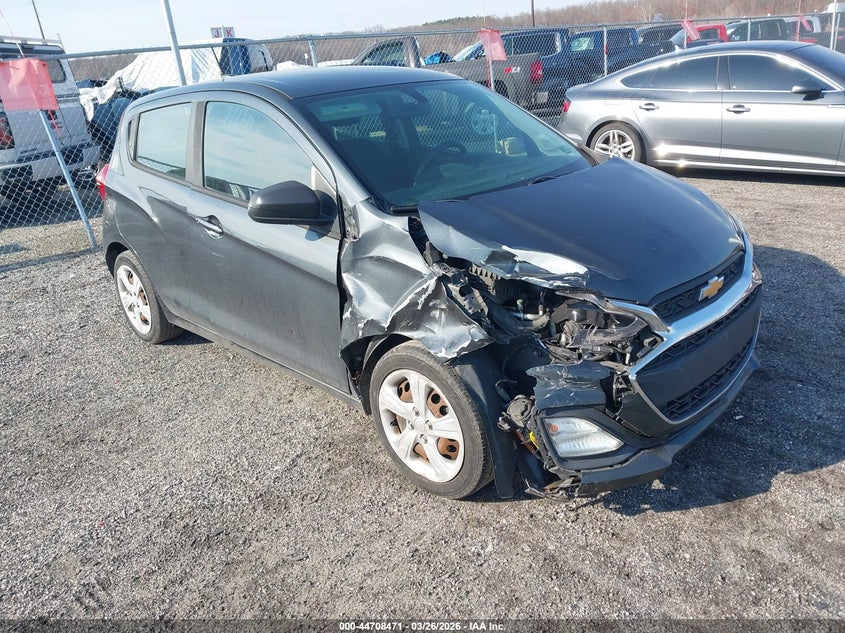2019 Chevrolet Spark VIN KL8CA6SA7KC734955 IAAI salvage auction — RIGHT FRONT, Salvage - Greater Than 75% (Maryland), sold $775 on 2026-07-30 (photo 1)