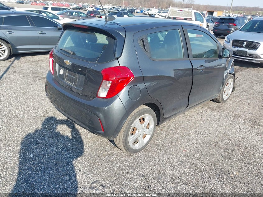 2019 Chevrolet Spark VIN KL8CA6SA7KC734955 IAAI salvage auction — RIGHT FRONT, Salvage - Greater Than 75% (Maryland), sold $775 on 2026-07-30 (photo 4)
