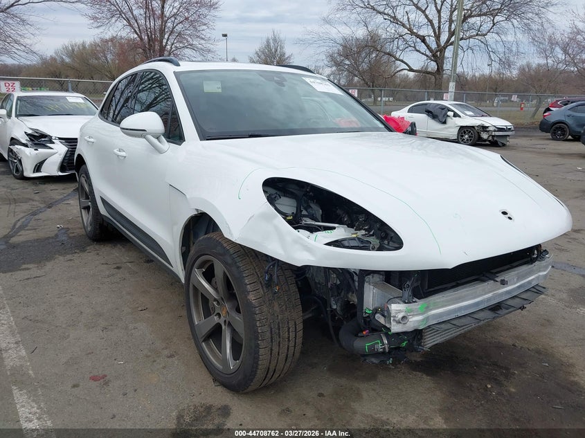 2023 Porsche Macan VIN WP1AA2A53PLB05971 IAAI salvage auction — FRONT END, Salvage (New Jersey), sold $125 on 2026-08-14 (photo 1)