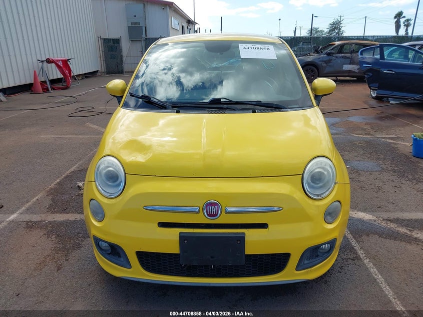 2015 Fiat 500 VIN 3C3CFFBR7FT756953 IAAI salvage auction — WATER/FLOOD, Salvage (Hawaii), sold $225 on 2026-08-11 (photo 6)