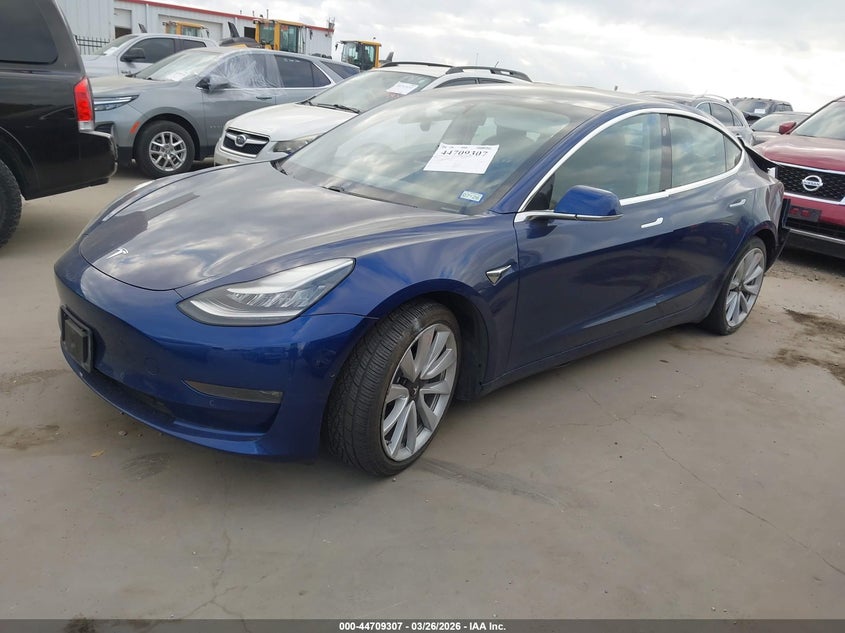 2020 Tesla Model 3 VIN 5YJ3E1EB7LF667605 IAAI salvage auction — REAR END, Wait Title, sold $6,175 on 2026-07-16 (photo 2)