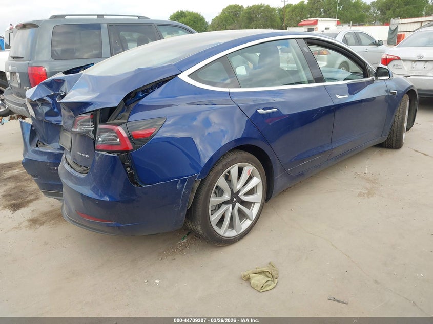 2020 Tesla Model 3 VIN 5YJ3E1EB7LF667605 IAAI salvage auction — REAR END, Wait Title, sold $6,175 on 2026-07-16 (photo 4)