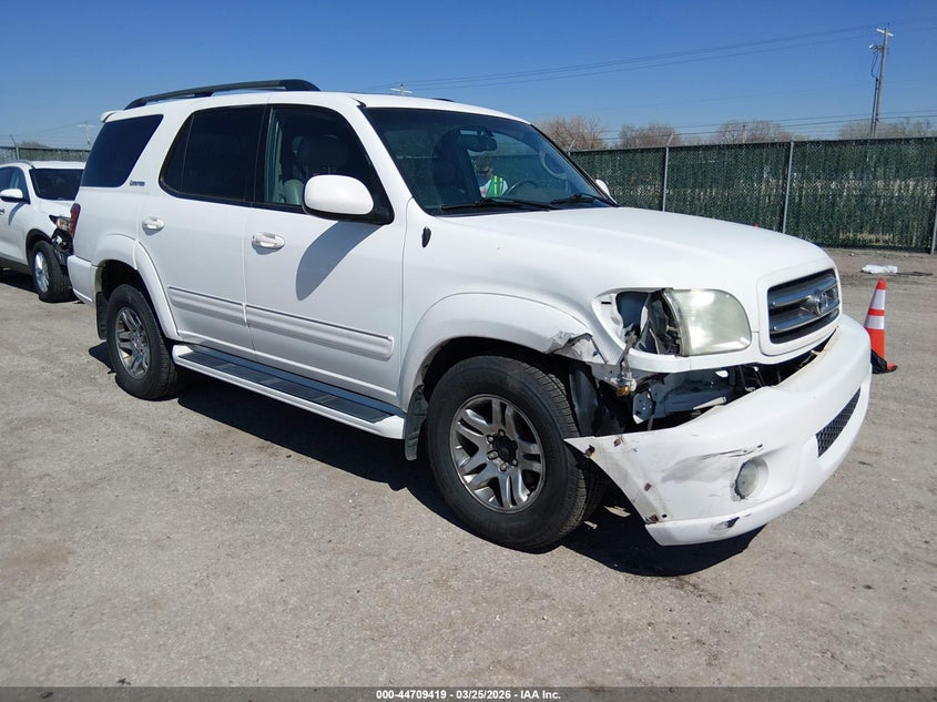 2003 Toyota Sequoia VIN 5TDBT48A53S173261 IAAI salvage auction — RIGHT FRONT, Salvage (Kansas), sold $925 on 2026-07-10 (photo 1)