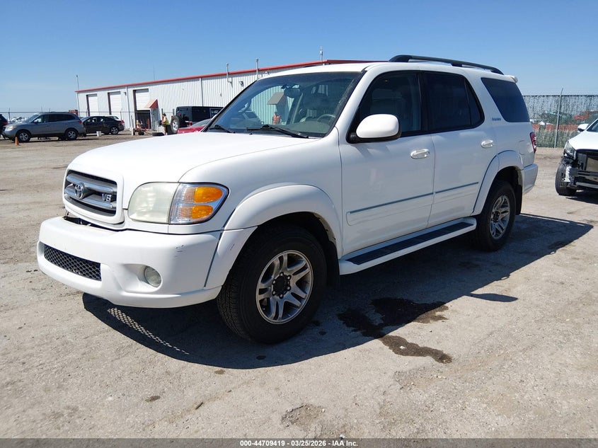 2003 Toyota Sequoia VIN 5TDBT48A53S173261 IAAI salvage auction — RIGHT FRONT, Salvage (Kansas), sold $925 on 2026-07-10 (photo 2)