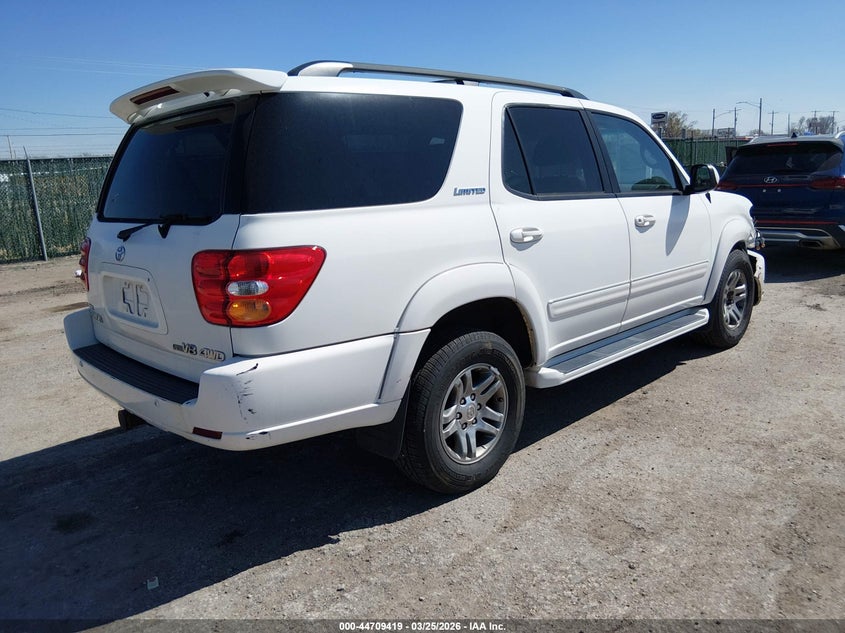 2003 Toyota Sequoia VIN 5TDBT48A53S173261 IAAI salvage auction — RIGHT FRONT, Salvage (Kansas), sold $925 on 2026-07-10 (photo 4)