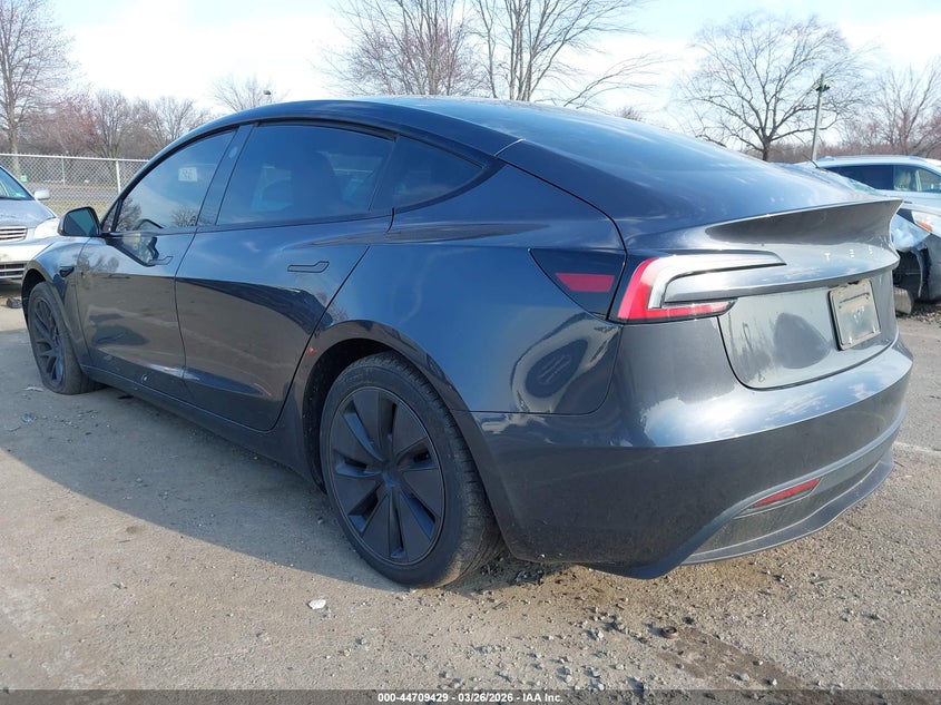 2024 Tesla Model 3 VIN 5YJ3E1EA2RF772746 IAAI salvage auction — FRONT END, Salvage (New Jersey), sold $9,600 on 2026-07-31 (photo 3)