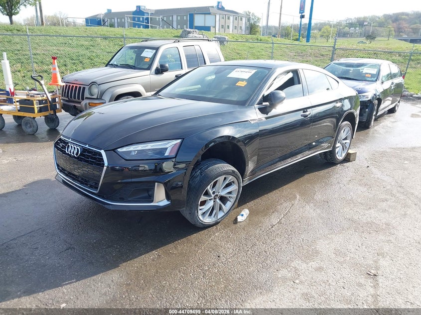 2023 Audi A5 VIN WAUBBCF54PA000589 IAAI salvage auction — UNDERCARRIAGE, Wait Title, sold $12,250 on 2026-07-28 (photo 2)