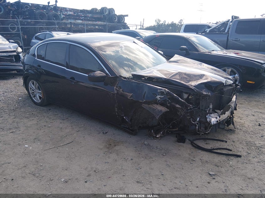 2013 Infiniti G VIN JN1CV6AR1DM764293 IAAI salvage auction — FRONT & REAR, Salvage (Georgia), sold $325 on 2026-07-17 (photo 1)