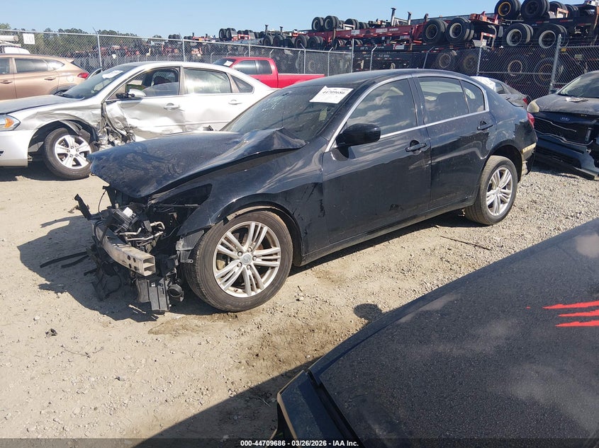 2013 Infiniti G VIN JN1CV6AR1DM764293 IAAI salvage auction — FRONT & REAR, Salvage (Georgia), sold $325 on 2026-07-17 (photo 2)