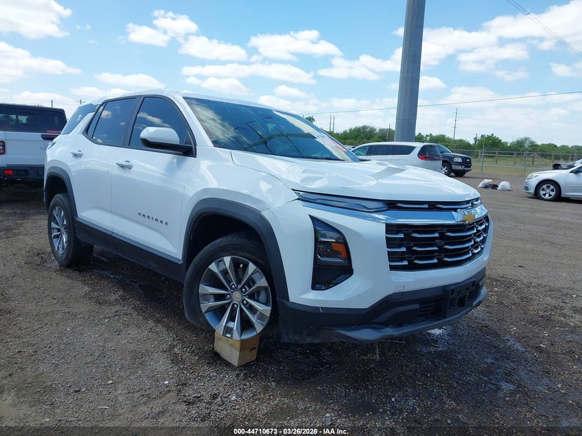 2025 Chevrolet Equinox VIN 3GNAXHEG4SL261181 IAAI salvage auction — ROLLOVER, Original (Texas), sold $6,300 on 2026-07-22 (photo 1)